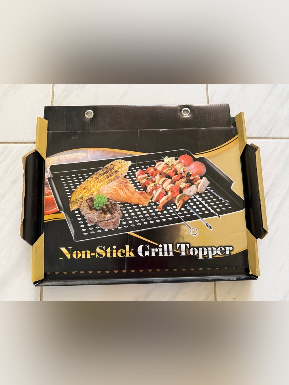 Smokin Grill : Non-Stick Grill Topper - 12”x16” Black NWOT